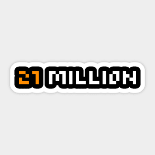 21 Million Bitcoin Sticker